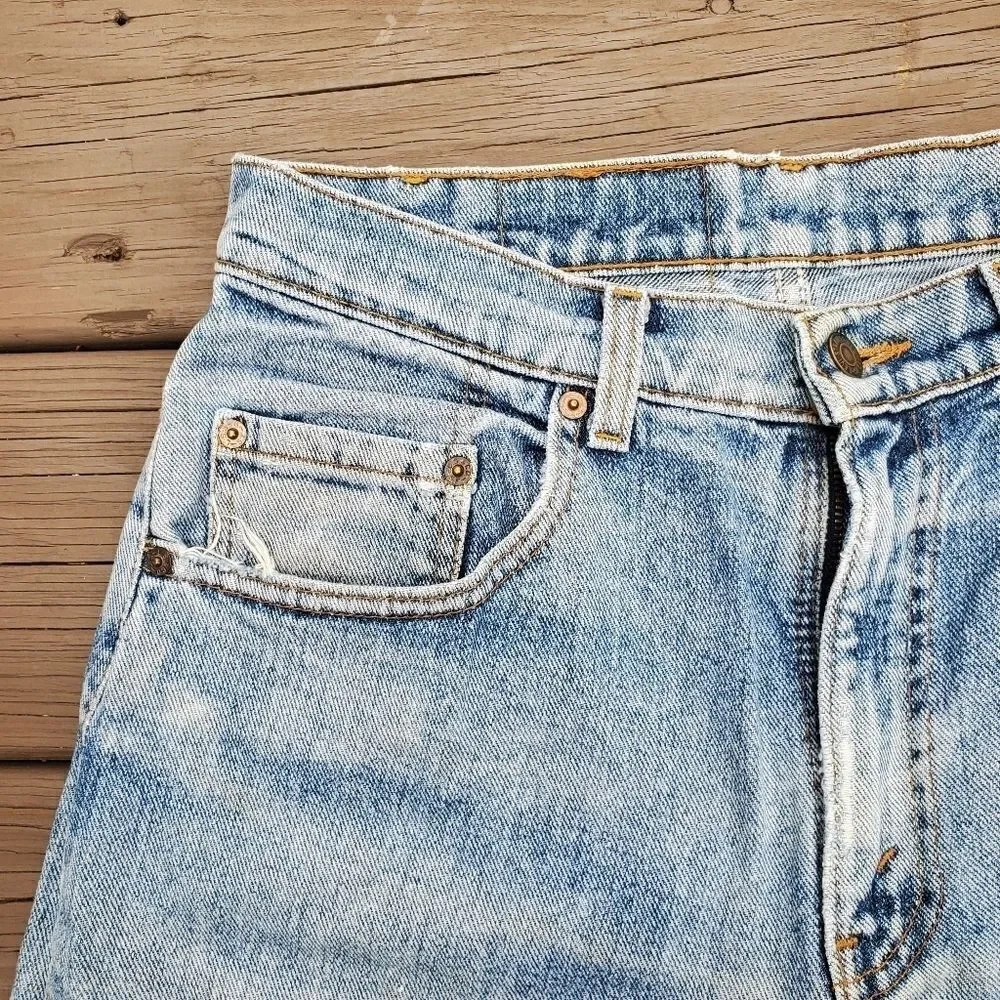 Vintage 90s y2k High Waisted Dad‎ Cut Off Cutoffs Jean Shorts Jorts Men's 31